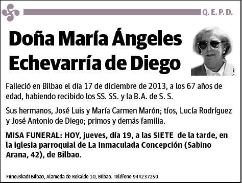 ECHEVARRIA DE DIEGO,MARIA ANGELES