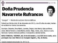 NAVARRETE RUFRANCOS,PRUDENCIA
