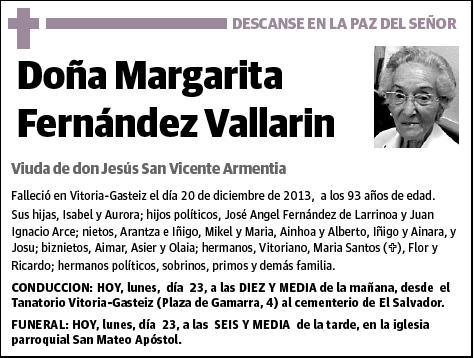 FERNANDEZ VALLARIN,MARGARITA