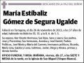 GOMEZ DE SEGURA UGALDE,MARIA ESTIBALIZ