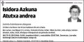 AZKUNA ATUTXA,ISIDORA