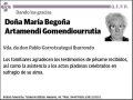 ARTAMENDI GOMENDIOURRUTIA,MARIA BEGOÑA