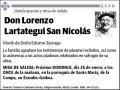 LARTATEGUI SAN NICOLAS,LORENZO