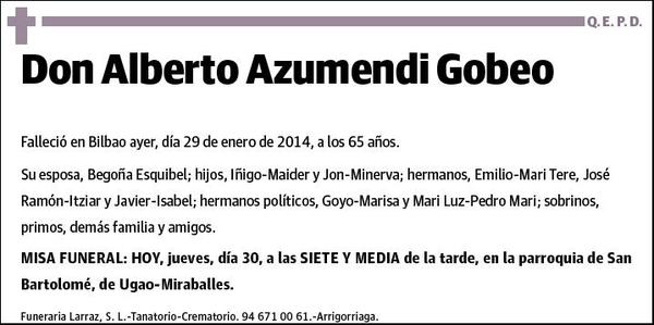 AZUMENDI GOBEO,ALBERTO