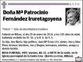 FERNANDEZ IRURETAGOYENA,Mª PATROCINIO
