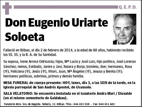 URIARTE SOLOETA,EUGENIO