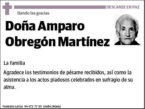 OBREGON MARTINEZ,AMPARO