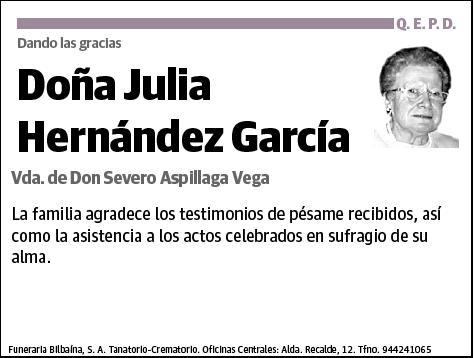 HERNANDEZ GARCIA,JULIA