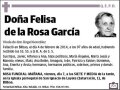 DE LA ROSA GARCIA,FELISA
