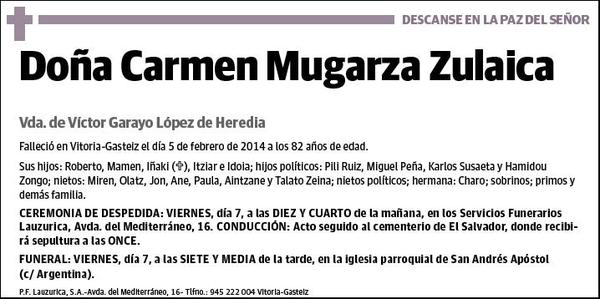 MUGARZA ZULAICA,CARMEN