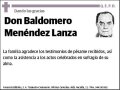 MENENDEZ LANZA,BALDOMERO