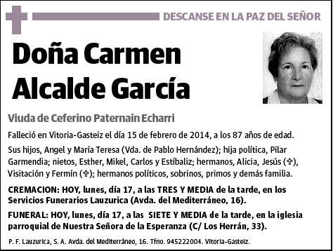 ALCALDE GARCIA,CARMEN