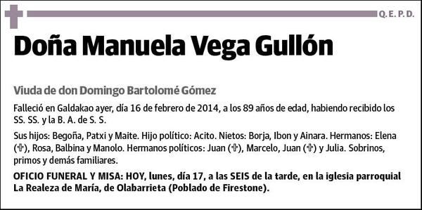VEGA GULLON,MANUELA