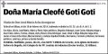 GOTI GOTI,MARIA CLEOFE