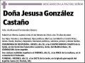 GONZALEZ CASTAÑO,JESUSA