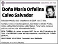 CALVO SALVADOR,MARIA ORFELINA