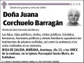 CORCHUELO BARRAGAN,JUANA