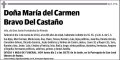 BRAVO DEL CASTAÑO,MARIA DEL CARMEN