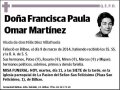 OMAR MARTINEZ,FRANCISCA PAULA