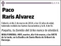 RARIS ALVAREZ,FRANCISCO ANTONIO