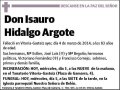 HIDALGO ARGOTE,ISAURO