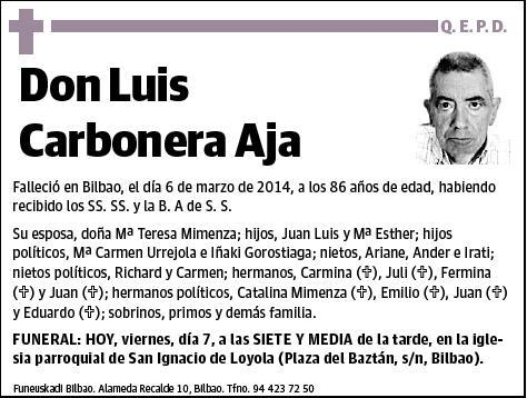 CARBONERA AJA,LUIS