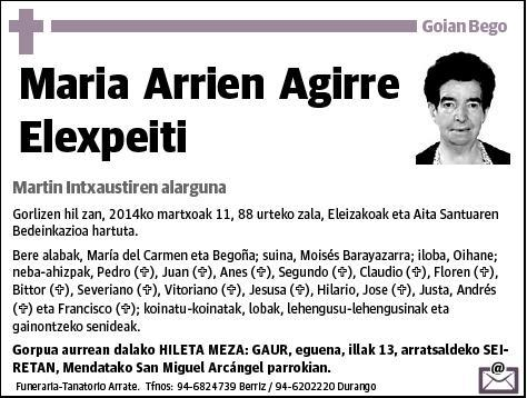 ARRIEN AGIRRE ELEXPEITI,MIREN