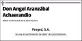 ARANZABAL ACHAERANDIO,ANGEL