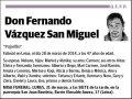 VAZQUEZ SAN MIGUEL,FERNANDO