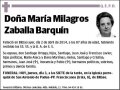 ZABALLA BARQUIN,MARIA MILAGROS