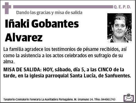 GOBANTES ALVAREZ,IÑAKI