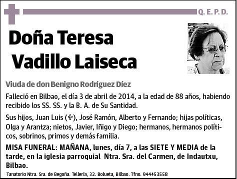 VADILLO LAISECA,TERESA