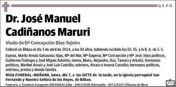 CADIÑANOS MARURI,JOSE MANUEL