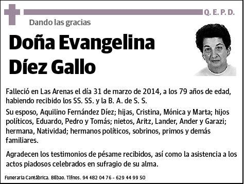 DIAZ GALLO,EVANGELINA