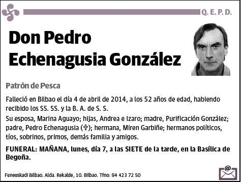 ECHENAGUSIA GONZALEZ,PEDRO