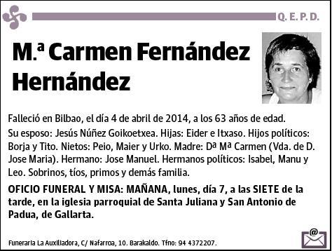 FERNANDEZ HERNANDEZ,Mª CARMEN