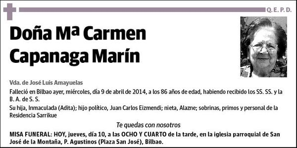 CAPANAGA MARIN,Mª CARMEN