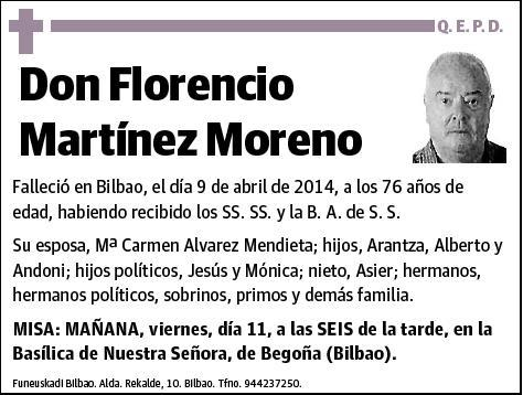 MARTINEZ MORENO,FLORENCIO