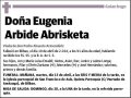 ARBIDE ABRISKETA,EUGENIA