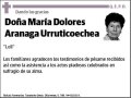 ARANAGA URRUTICOECHEA,MARIA DOLORES