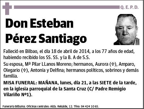 PEREZ SANTIAGO,ESTEBAN