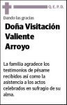 VALIENTE ARROYO,VISITACION