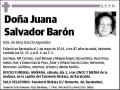 SALVADOR BARON,JUANA