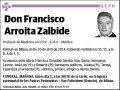 ARROITA ZALBIDE,FRANCISCO