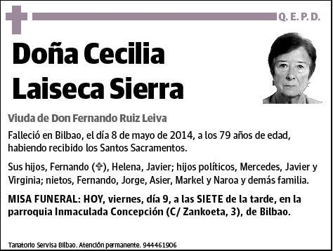 LAISECA SIERRA,CECILIA