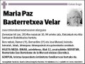 BASTERRETXEA VELAR,MARIA PAZ