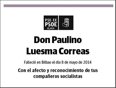 LUESMA CORREAS,PAULINO