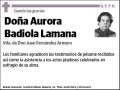 BADIOLA LAMANA,AURORA