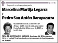 MARTIJA LEGARRA Y PEDRO SAN ANTON BARAYAZARRA,MARCELINA