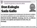 SADA GALLO,EULOGIO